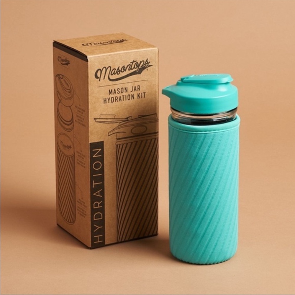 Masontops Glass Water Bottle